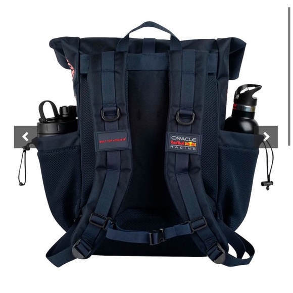 Red Bull racing roll top backpack - Picture 2 of 4